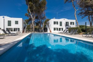 Pool Llebeig Apartments in Santandría, Menorca
