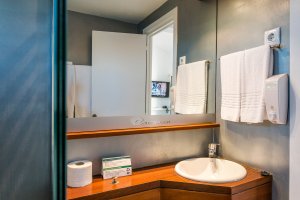 Bagno dell'appartamento in affitto